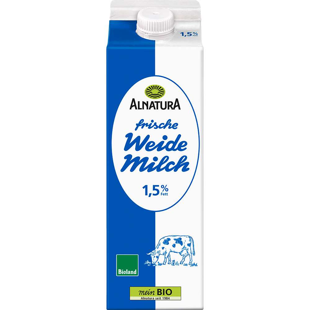 Produktabbildung Alnatura Frische Milch 1,5 % Fett