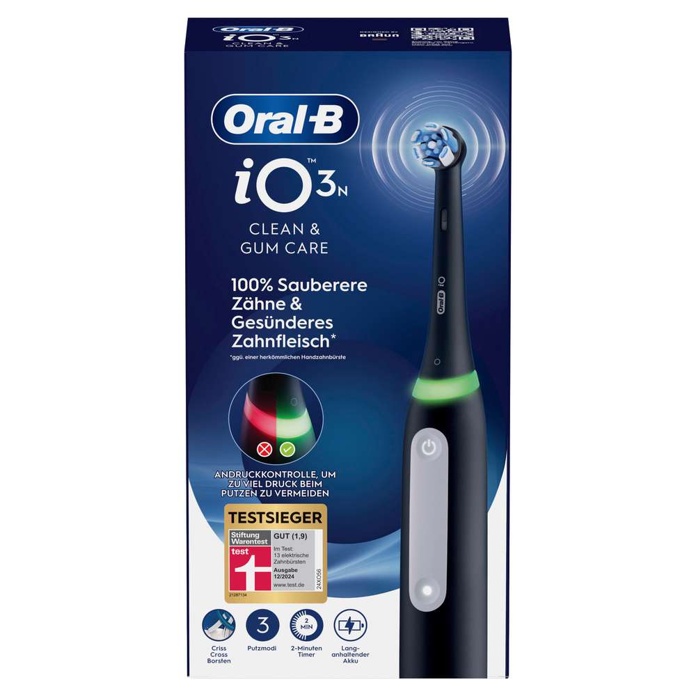 Produktabbildung Oral-B Elektrische Zahnbürste iO3, Matt Black