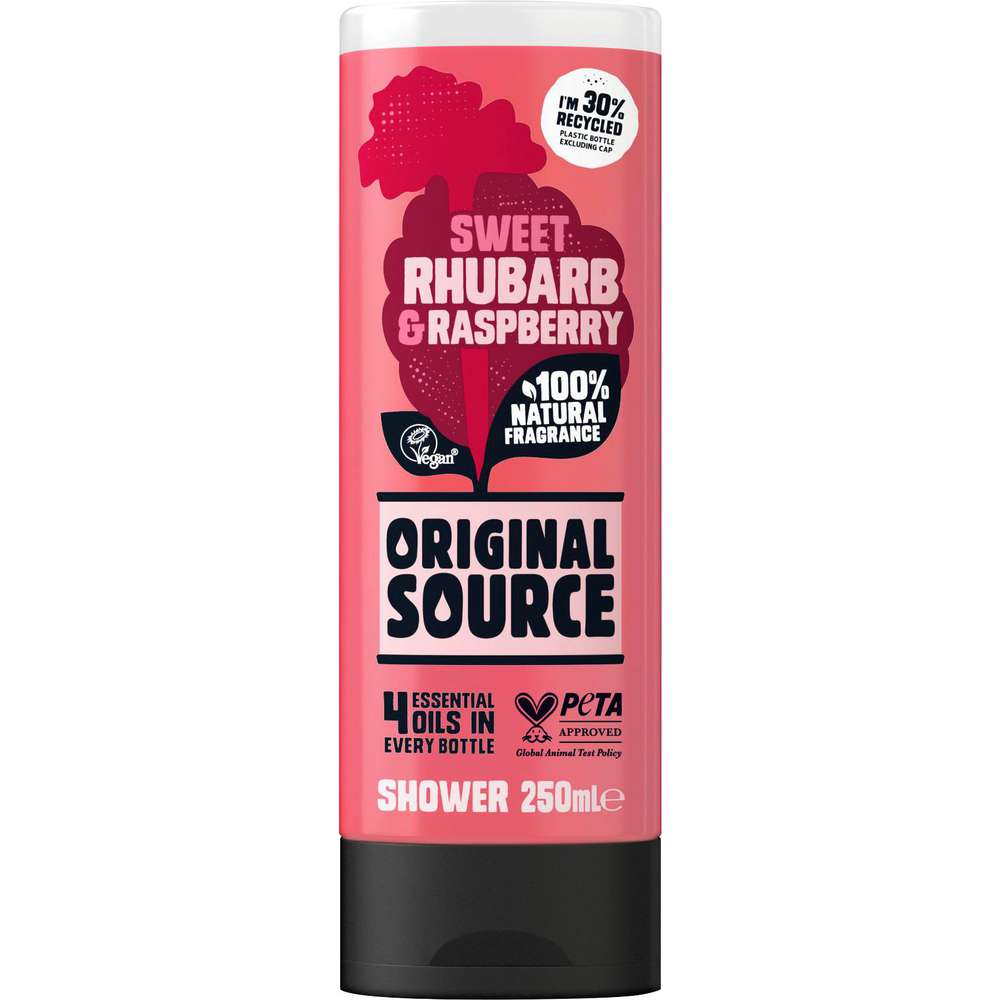 Produktabbildung Original Source Duschgel, Rhabarber/Himbeere