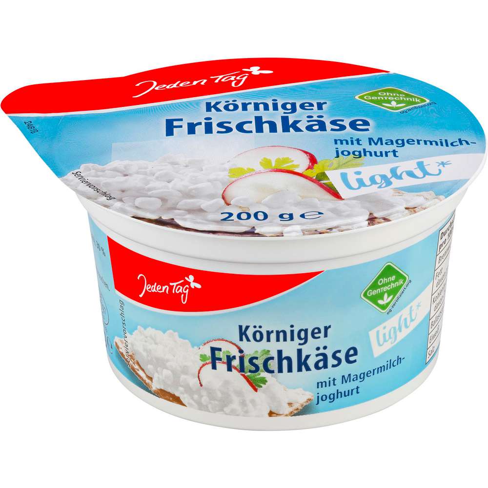 Produktabbildung Jeden Tag Körniger Frischkäse, Light