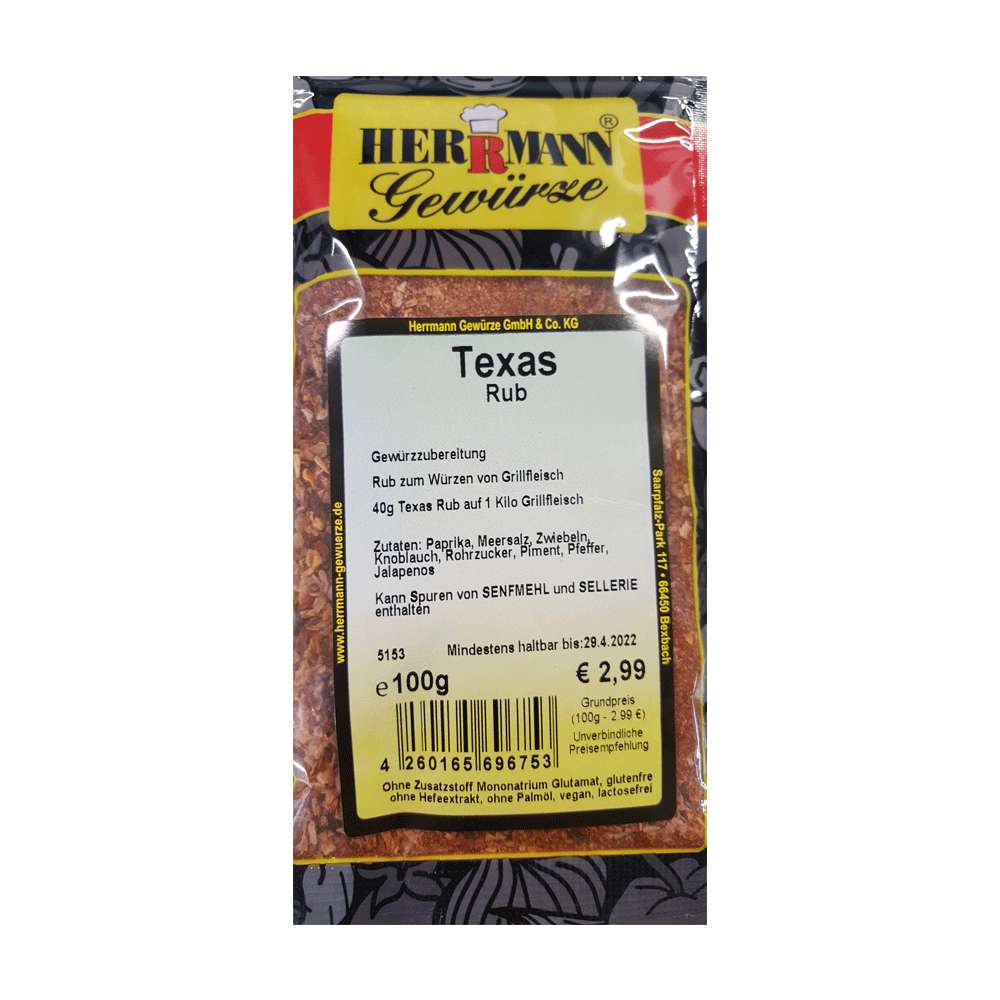 Produktabbildung Herrmann Gewürze Gewürzmischung, Texas Rub