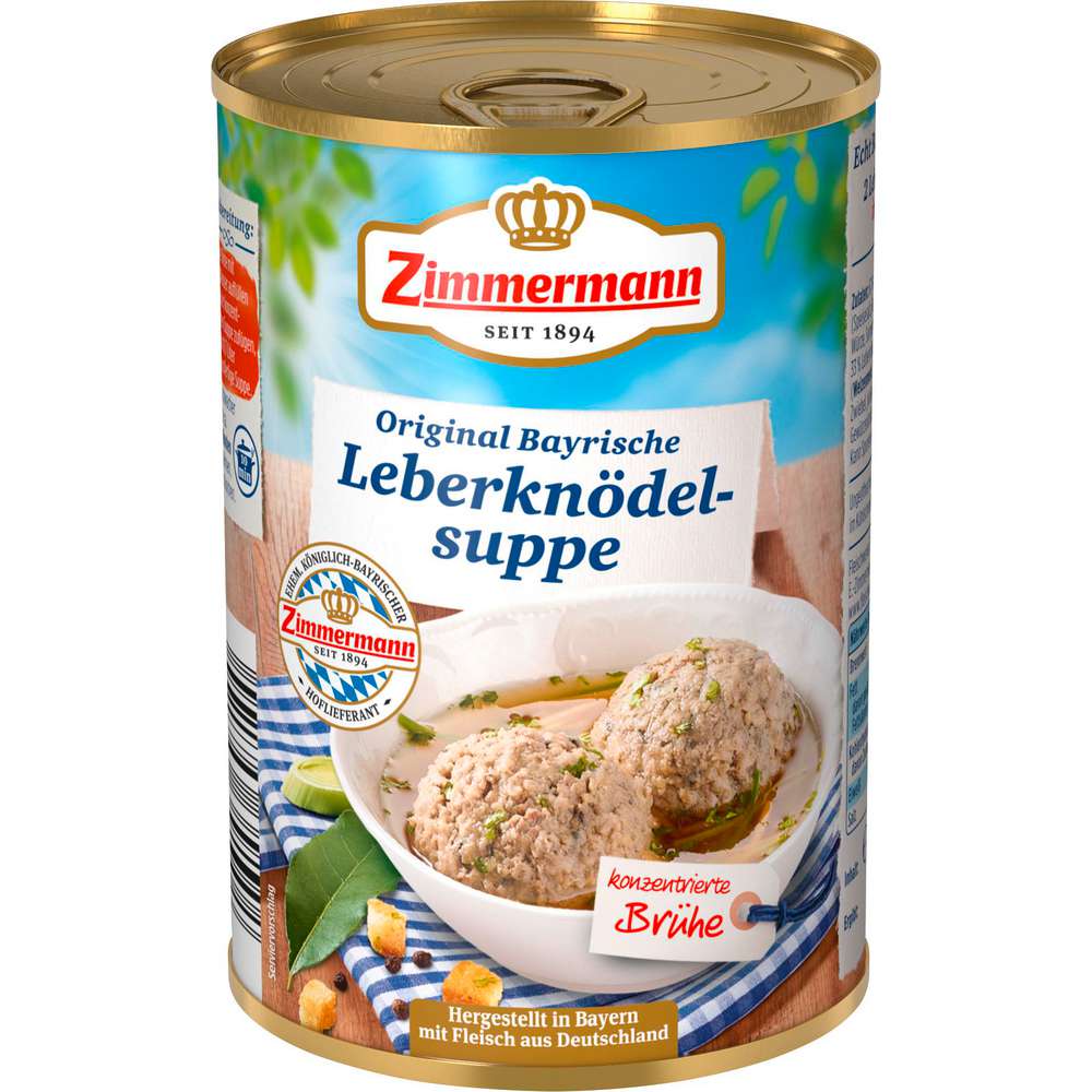 Produktabbildung Zimmermann Bayerische Suppe mit Leberknödel