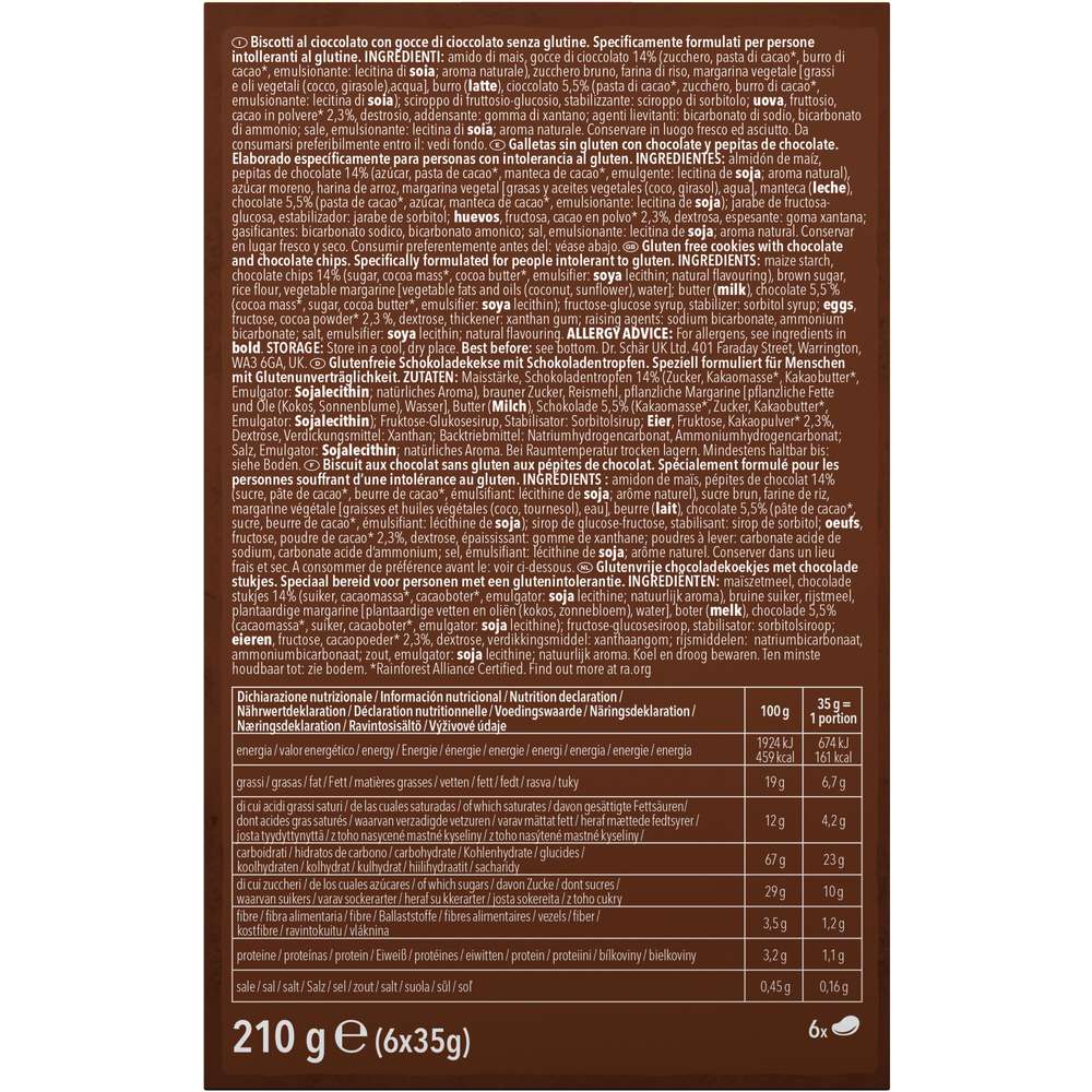 Produktabbildung Schär Soft Cookie double Choclate