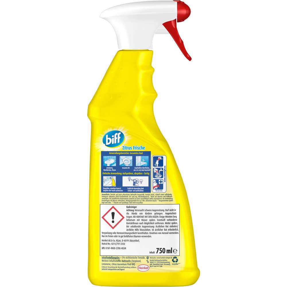 Produktabbildung Biff Bad Total Reiniger, Zitrus