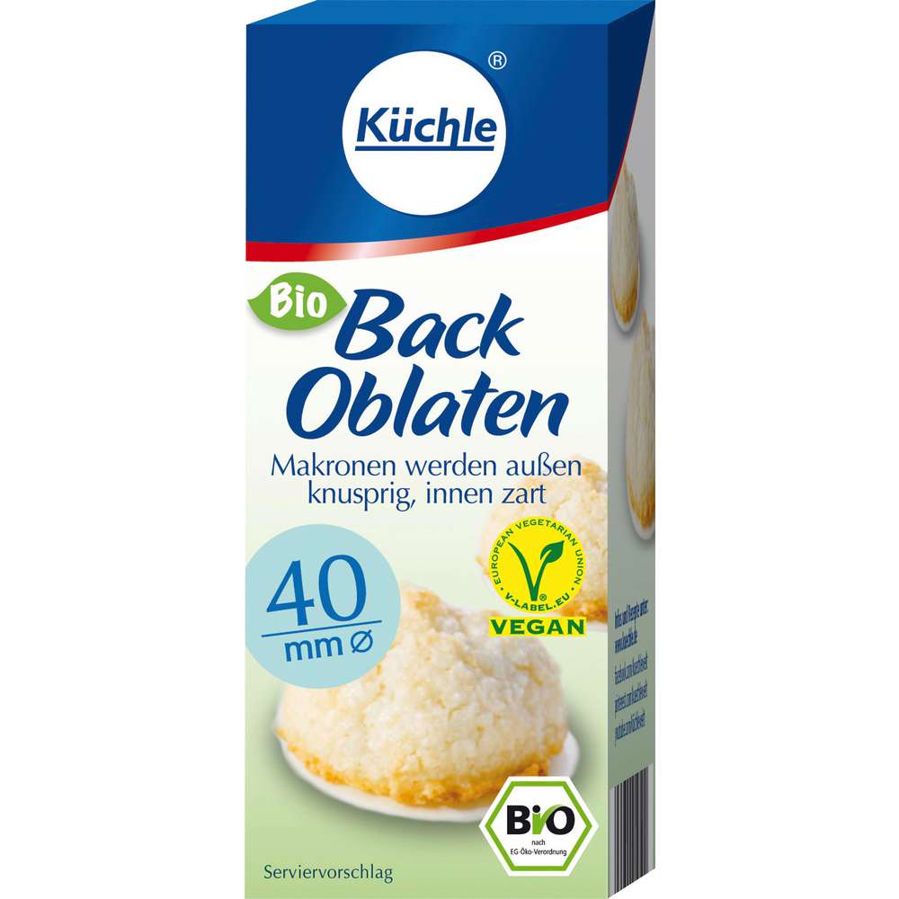 Produktabbildung Küchle Bio Back Oblaten rund, 40 mm
