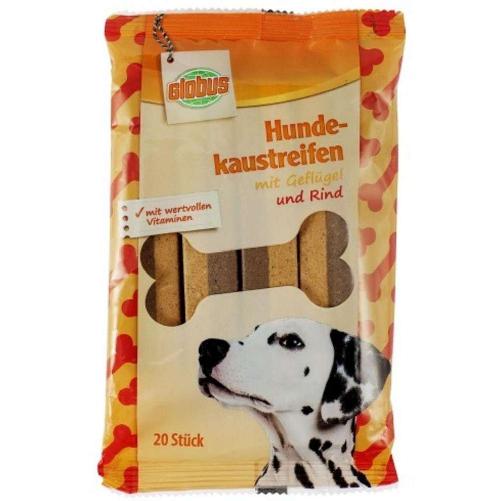 Produktabbildung GLOBUS Hunde Kaustreifen, Rind und Geflügel