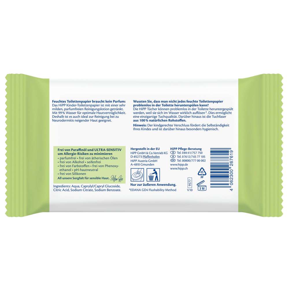 Produktabbildung Hipp Babysanft Feuchtes Toilettenpapier