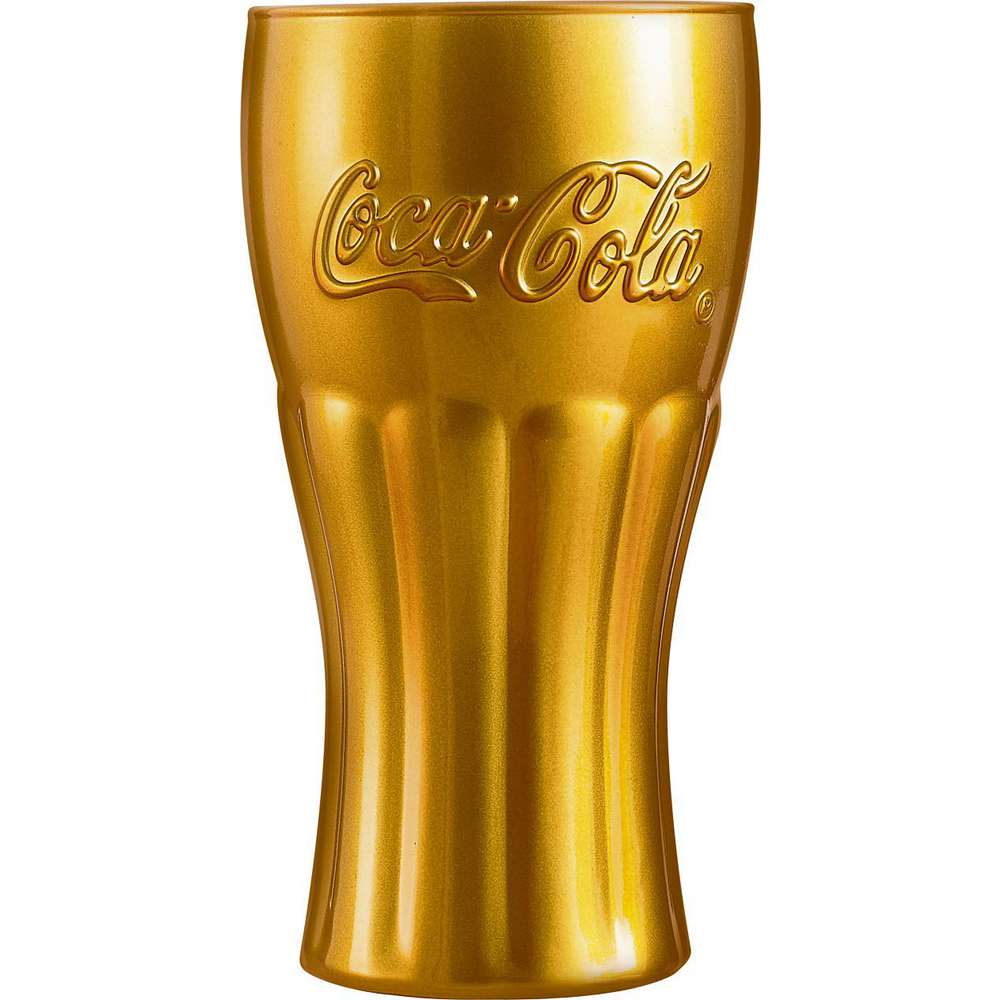 Produktabbildung Coca Cola Coca Cola Glas, Gold
