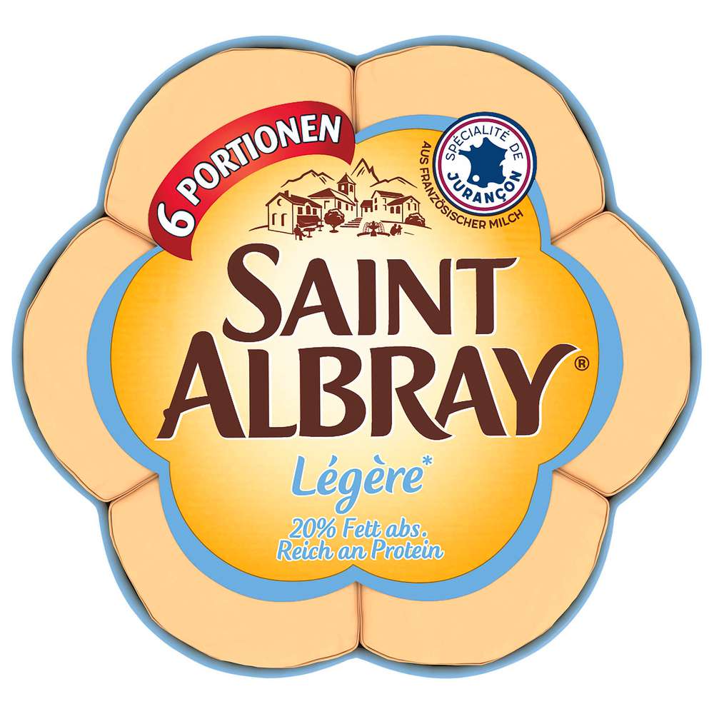 Produktabbildung Saint Albray Weichkäse Portionen, Legere