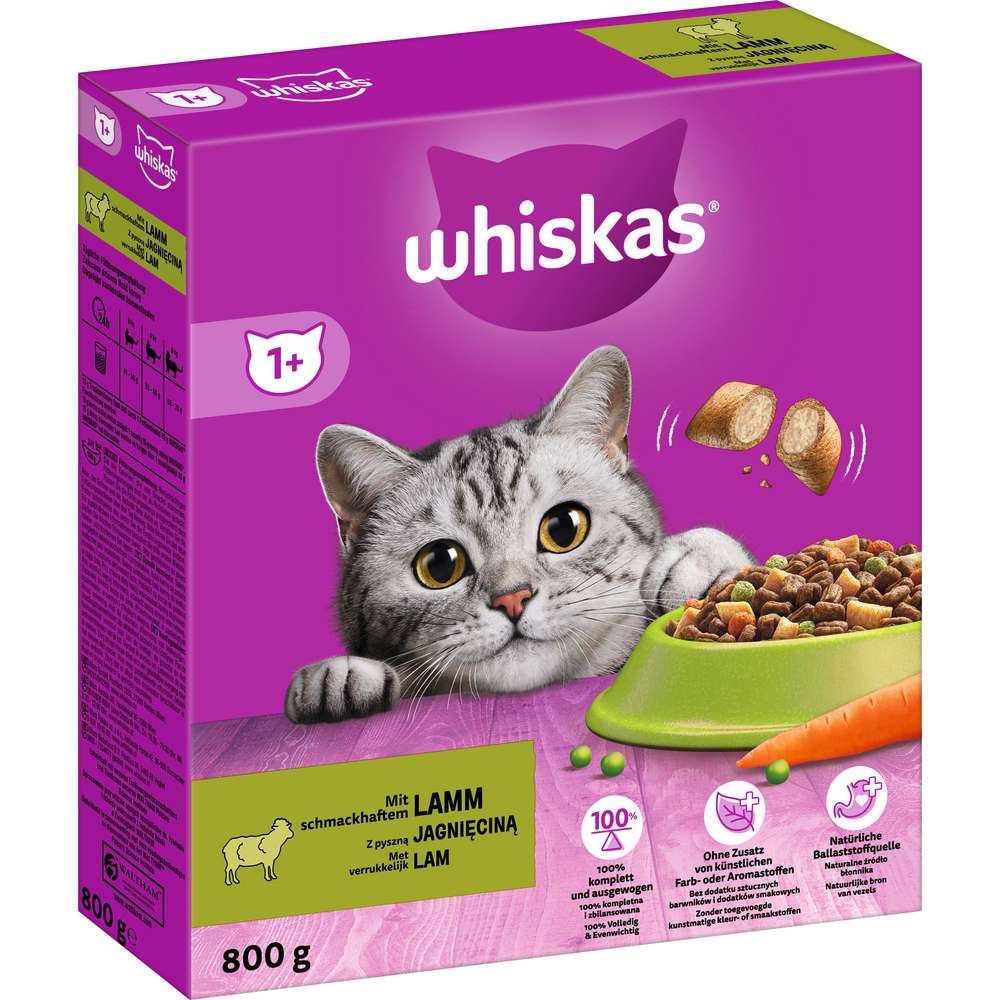 Produktabbildung Whiskas Katzen-Trockenfutter, Lamm