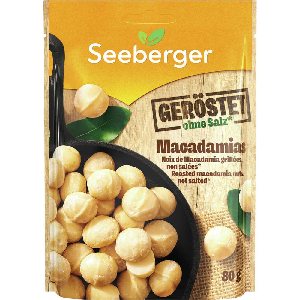 Produktabbildung Seeberger Geröstete Macadamias, Nüsse