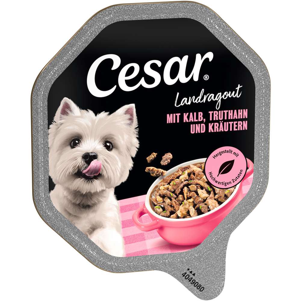Produktabbildung Cesar Hundefutter, Kalb/Truthahn