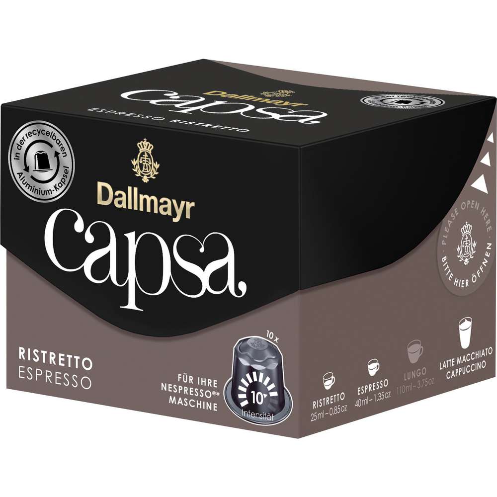 Produktabbildung Dallmayr Kaffee Kapseln Capsa, Espresso Ristretto