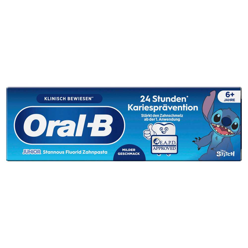Produktabbildung Oral-B Zahncreme Junior Stitch, milder Geschmack