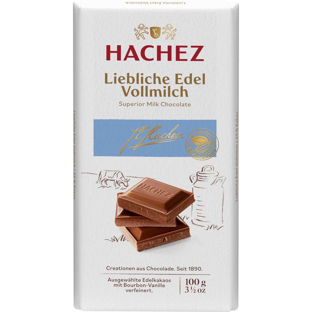 Produktabbildung Hachez Tafelschokolade, Liebliche Edel Vollmilch