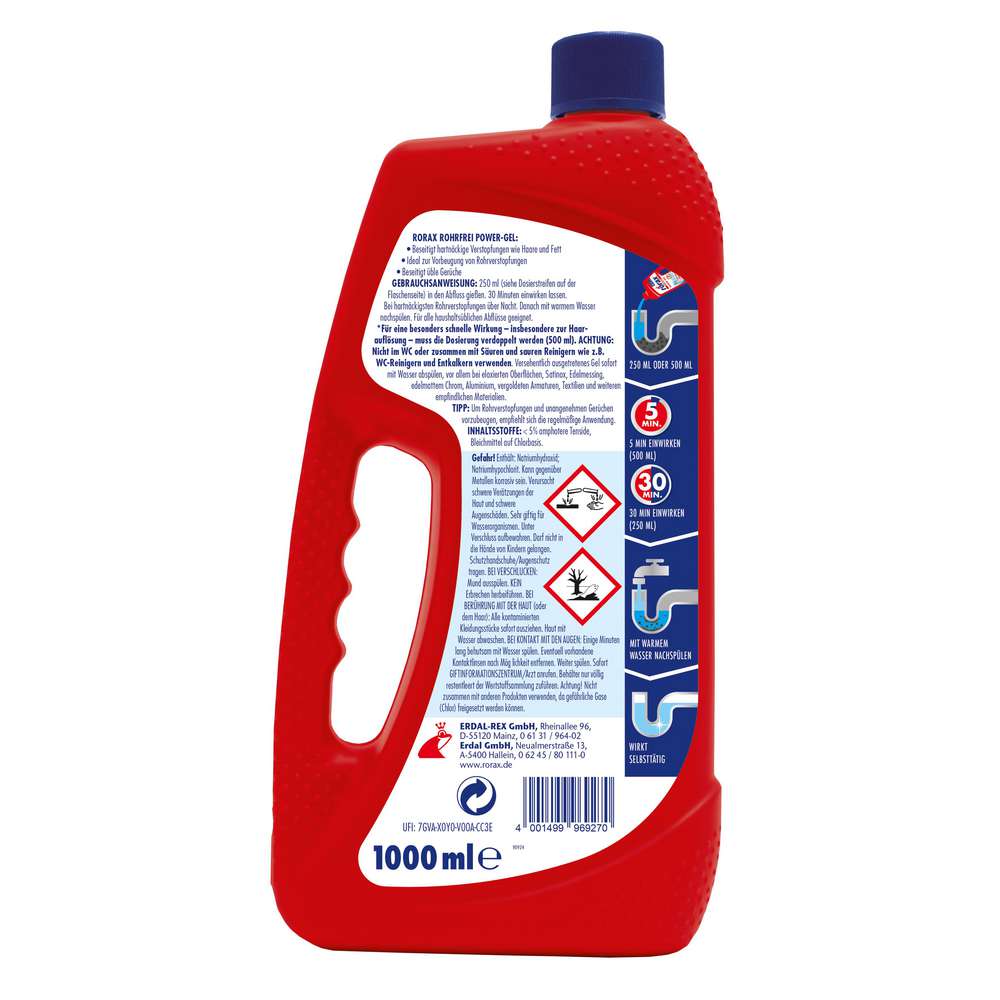 Produktabbildung Rorax Power-Gel Rohrfrei