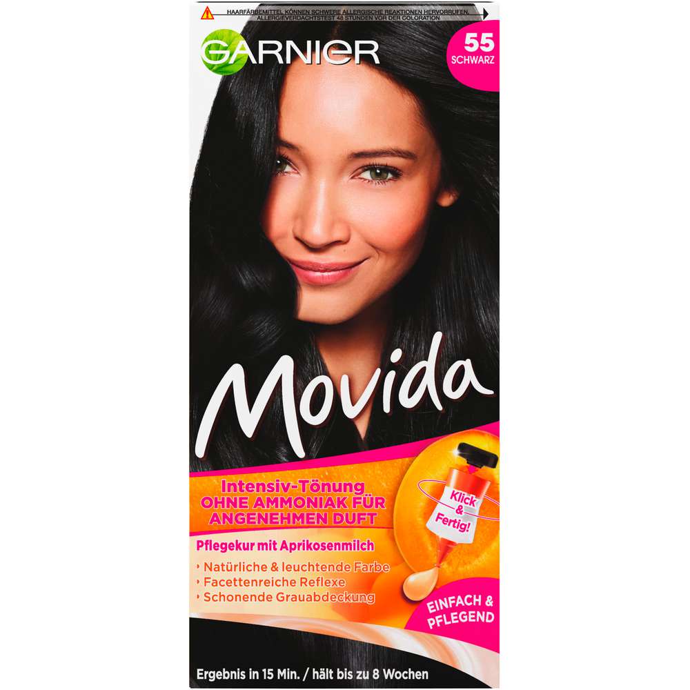 Produktabbildung Garnier Haarfarbe Movida, 55 Schwarz