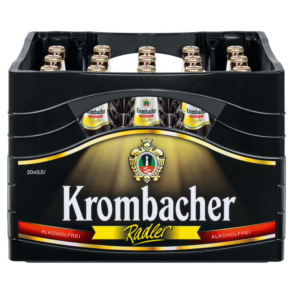 Produktabbildung Krombacher Radler, alkoholfrei (20x 0,500 Liter)