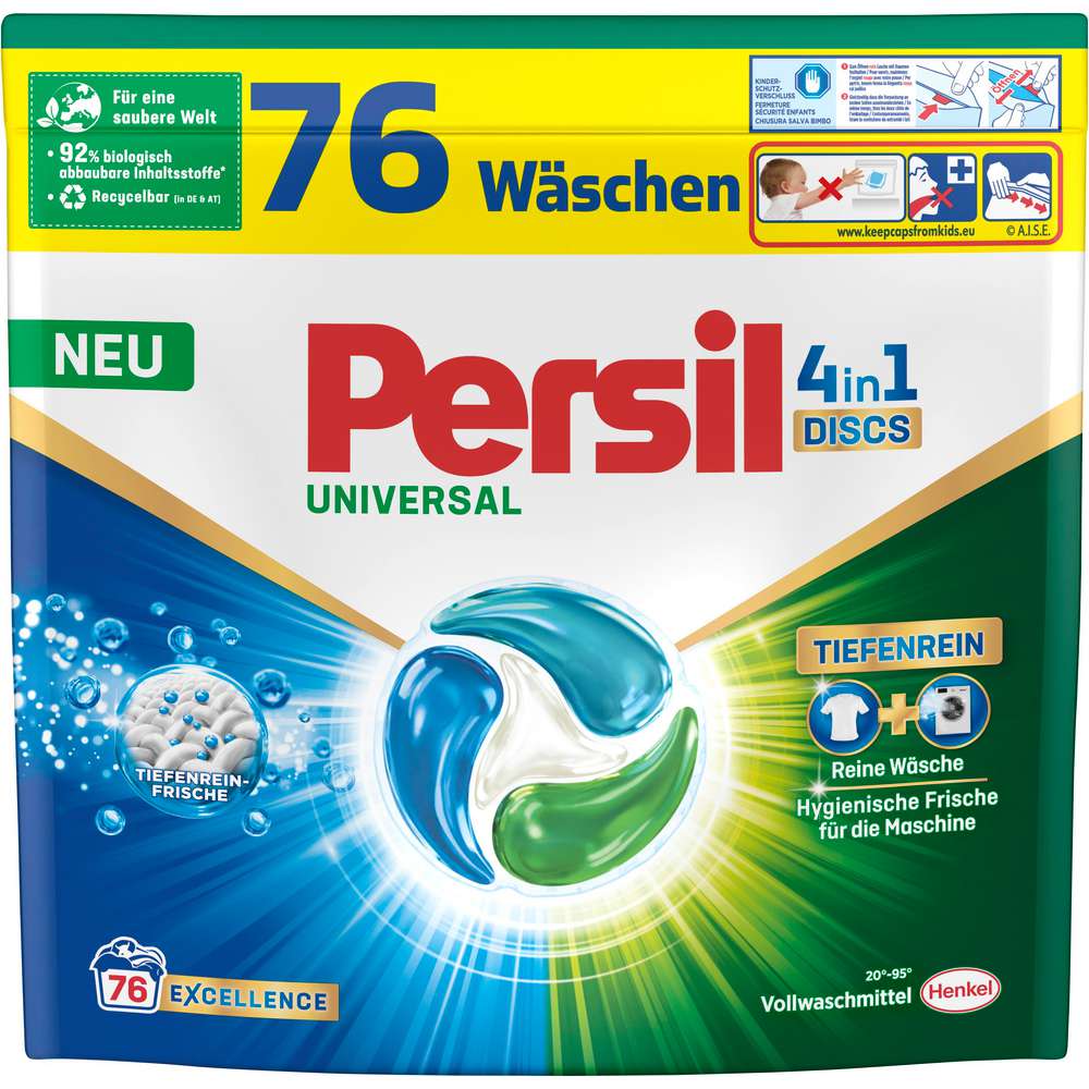 Produktabbildung Persil Universal-Waschmittel, 4in1 Discs