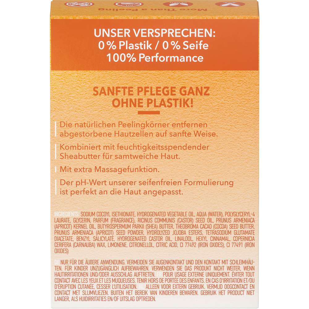 Produktabbildung Foamie Festes Körperpeeling, Aprikose