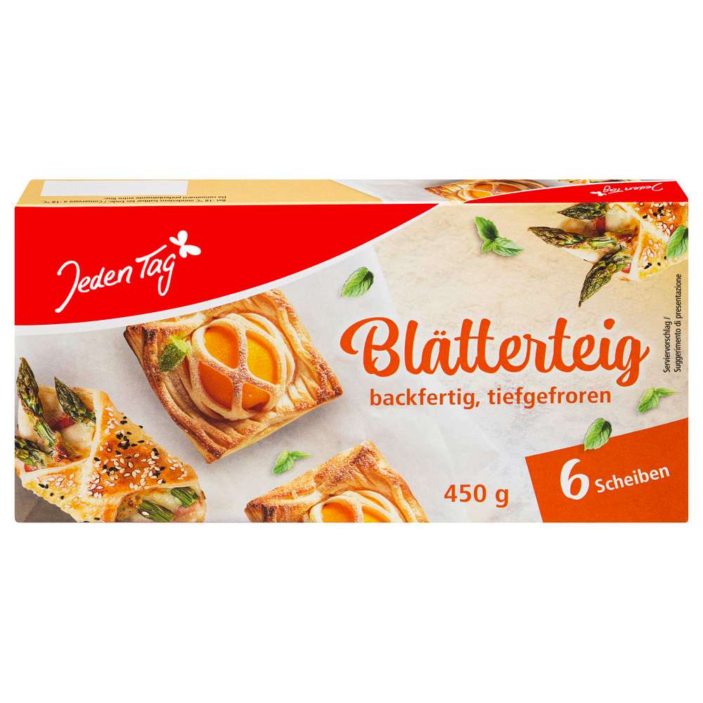 Produktabbildung Jeden Tag Blätterteig, tiefgekühlt