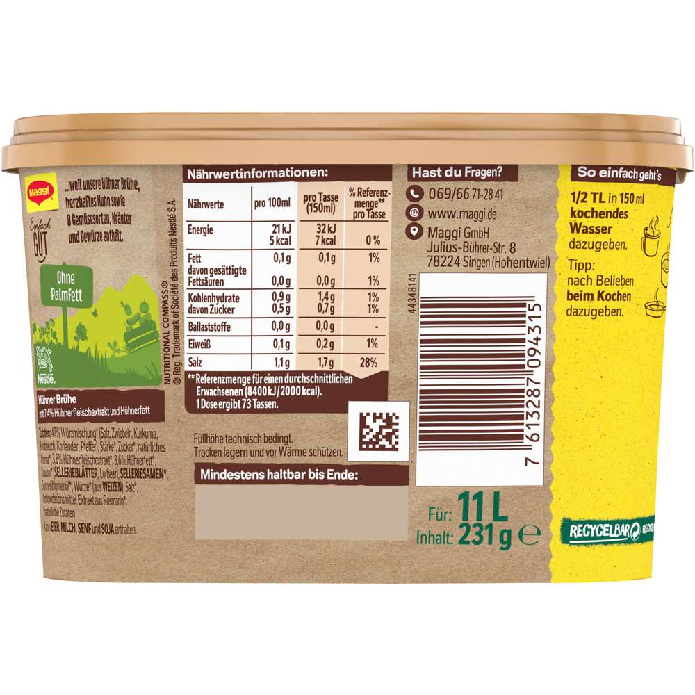 Produktabbildung Maggi Hühner Brühe