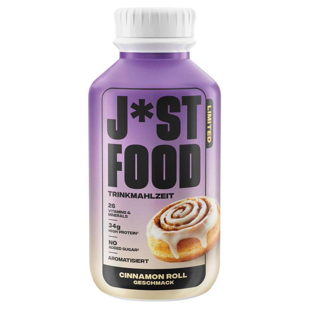 Produktabbildung Just Food Trinkmahlzeit, Zimtschnecken-Geschmack