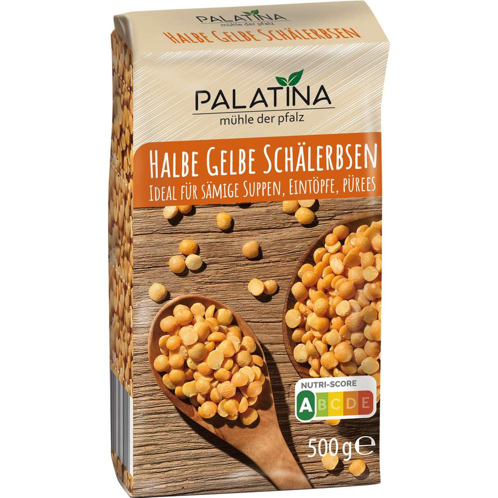 Produktabbildung Palatina Halbe Schälerbsen, gelb