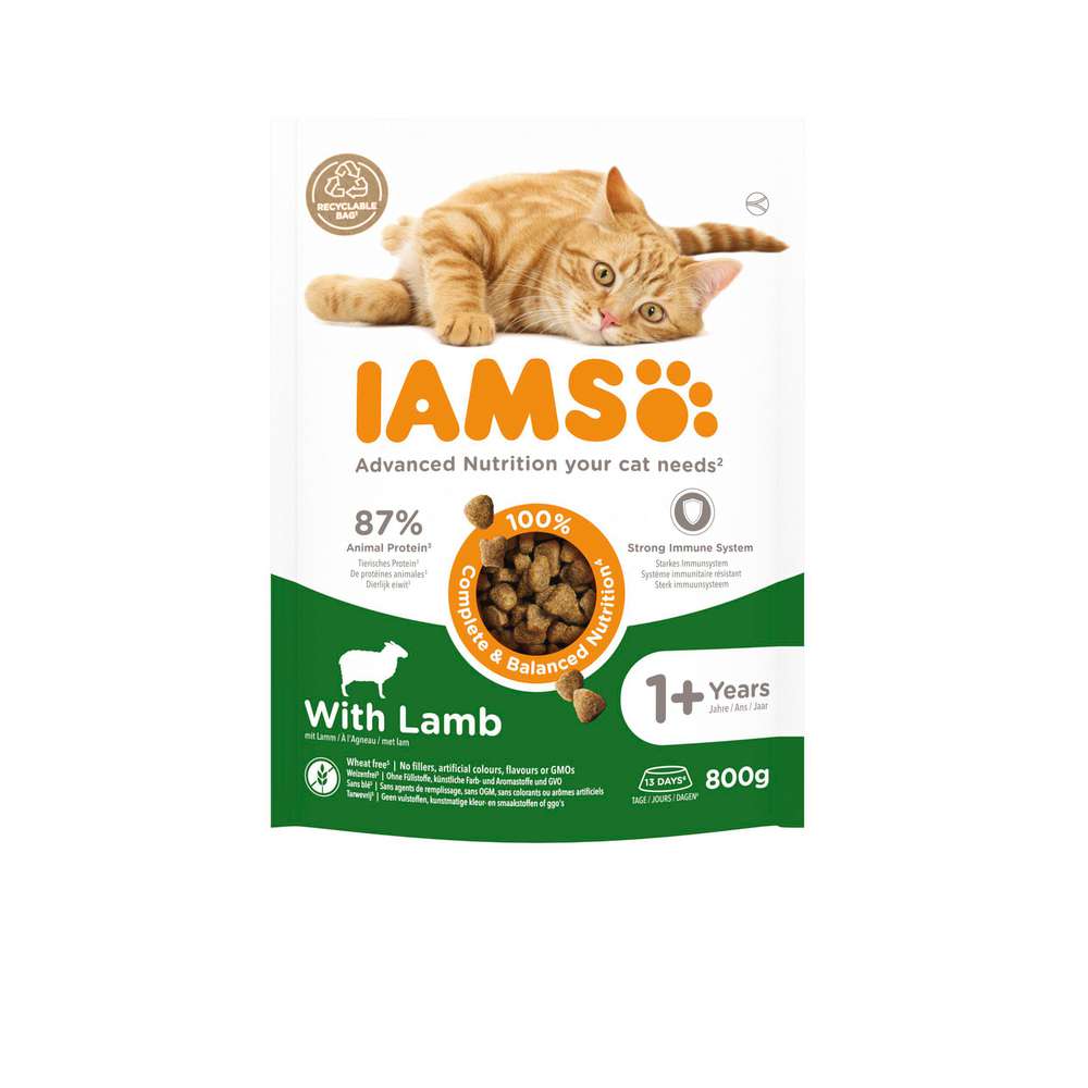 Produktabbildung IAMS Katzen-Trockenfutter Lamm