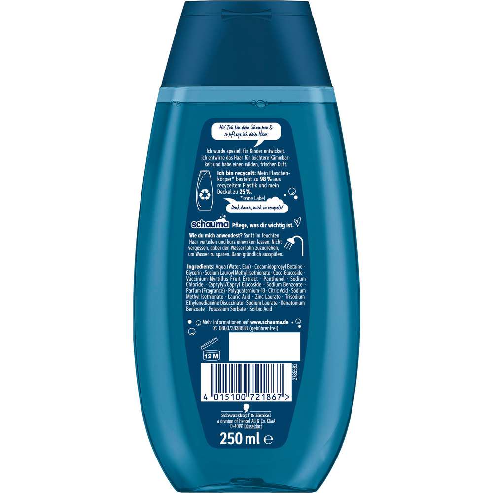 Produktabbildung Schauma Kids Shampoo & Waschgel, Blaubeere