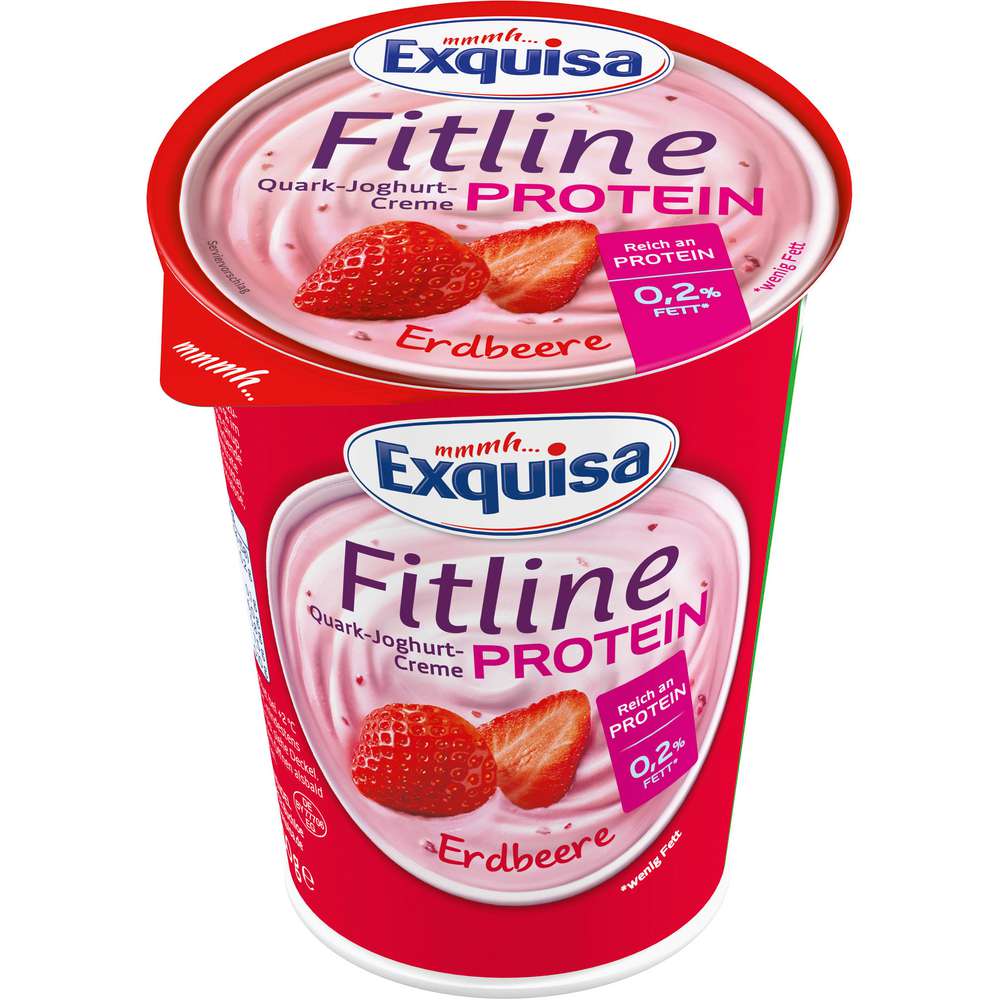 Produktabbildung Exquisa Fitline Quark-Joghurt-Creme, Erdbeere
