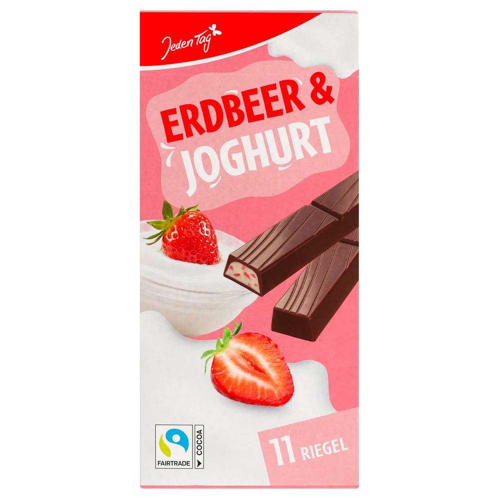 Produktabbildung Jeden Tag Schokoriegel,Erdbeer/Joghurt