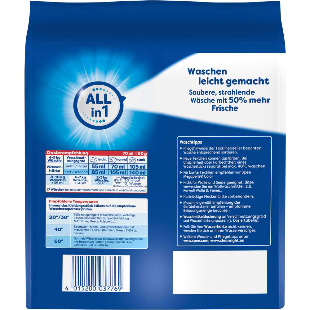 Produktabbildung Spee Universal-Waschmittel Megaperls