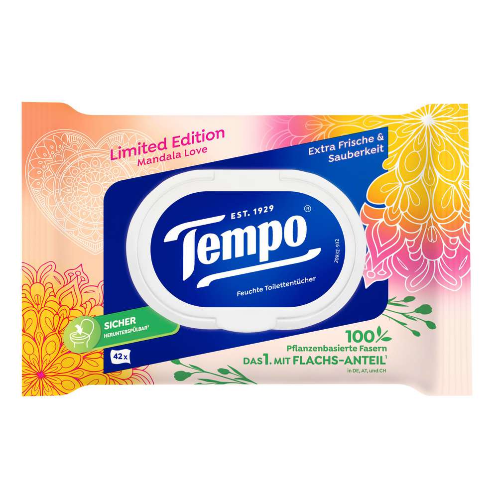 Produktabbildung Tempo Feuchte Toilettentücher, Limited Edition