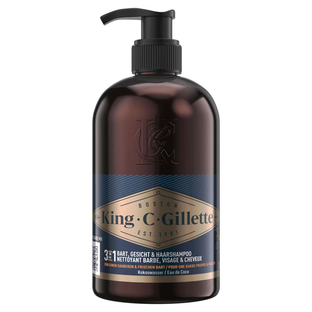 Produktabbildung Gillette Bartshampoo King C, mit Kokoswasser