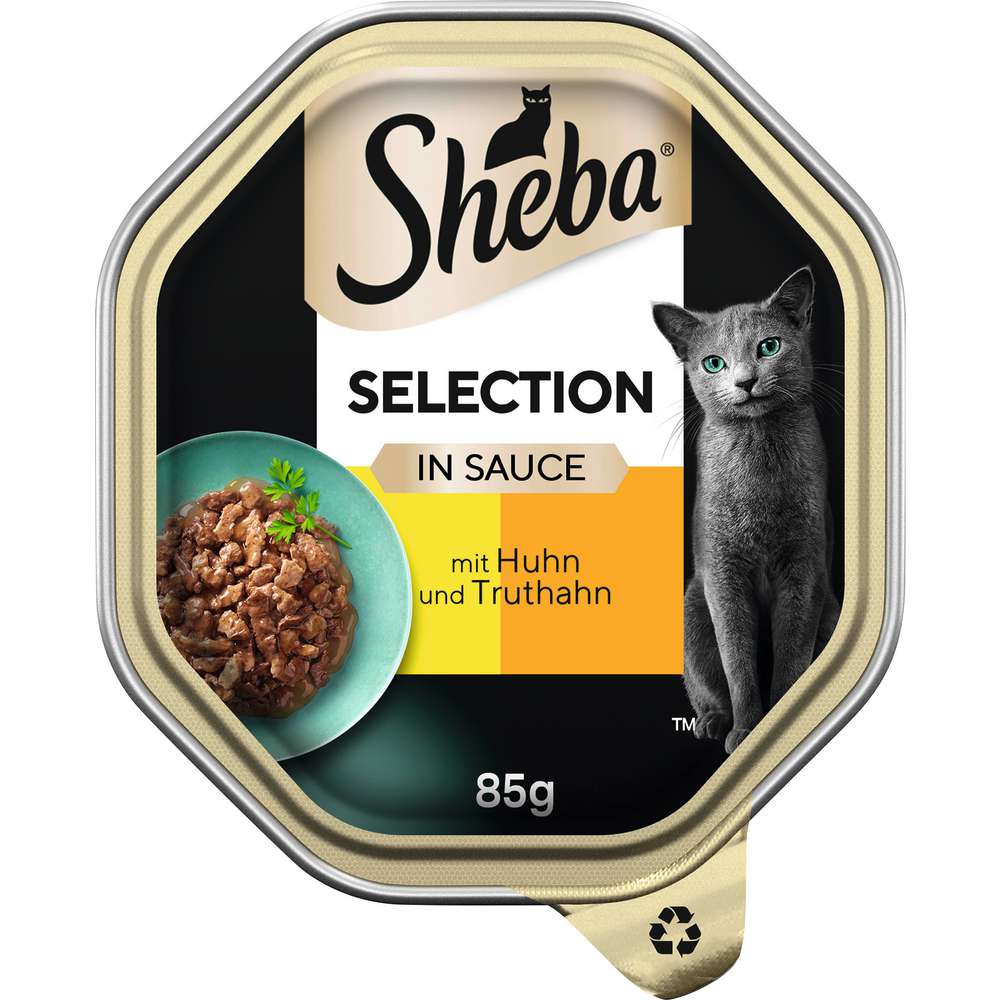 Produktabbildung Sheba Katzen-Nassfutter in Sauce, Huhn & Truthahn