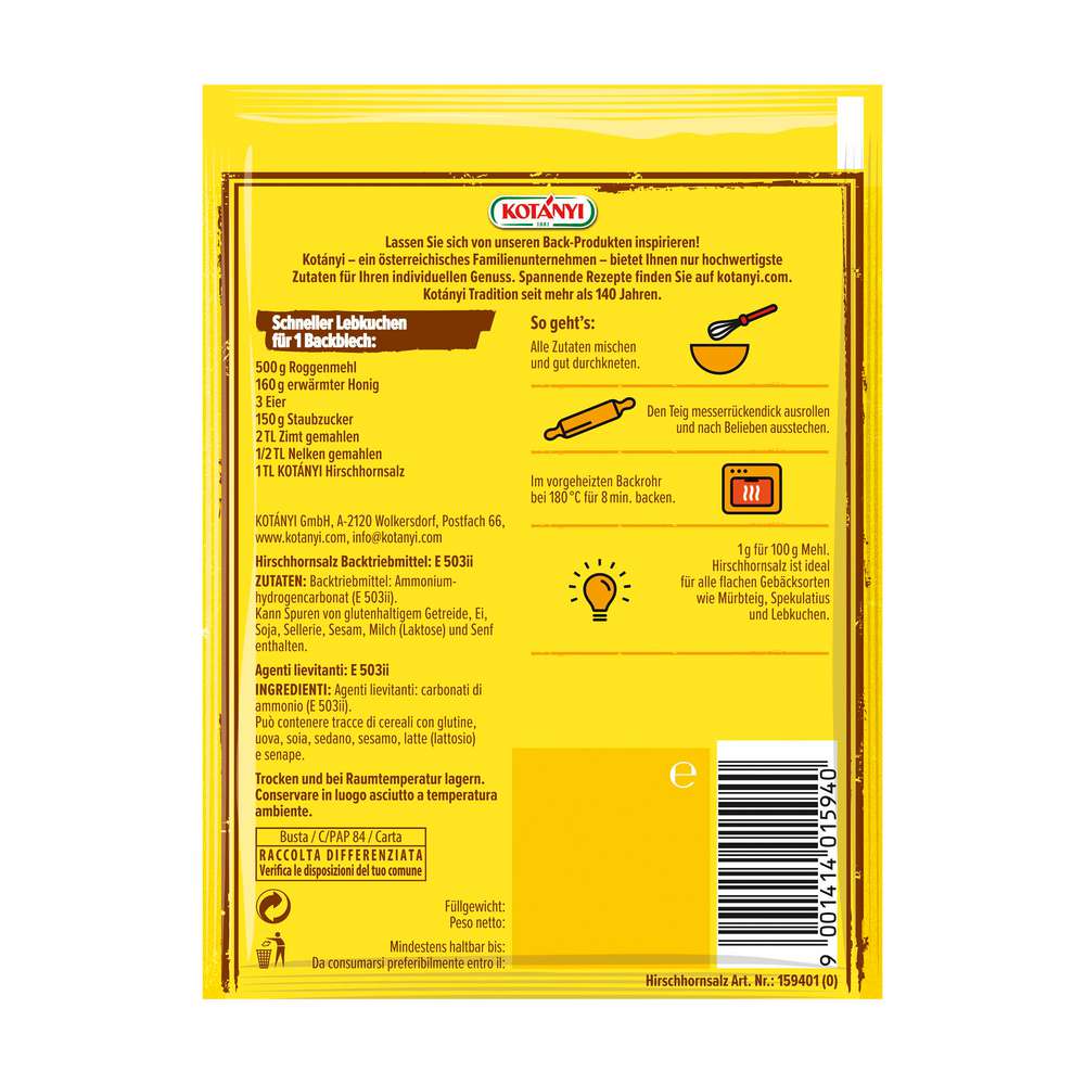 Produktabbildung Kotányi Hirschhornsalz