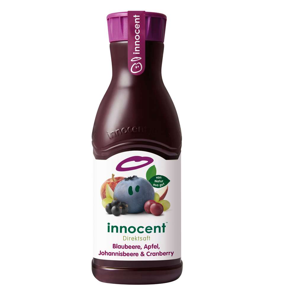Produktabbildung innocent Direktsaft, Blaubeere/Apfel/Johannisbeere/Cranberry