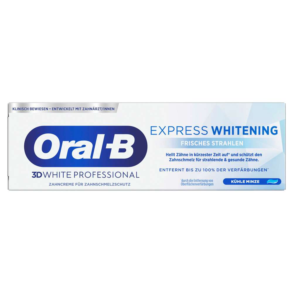 Produktabbildung Oral-B Zahncreme 3D White Express, Frisches Strahlen