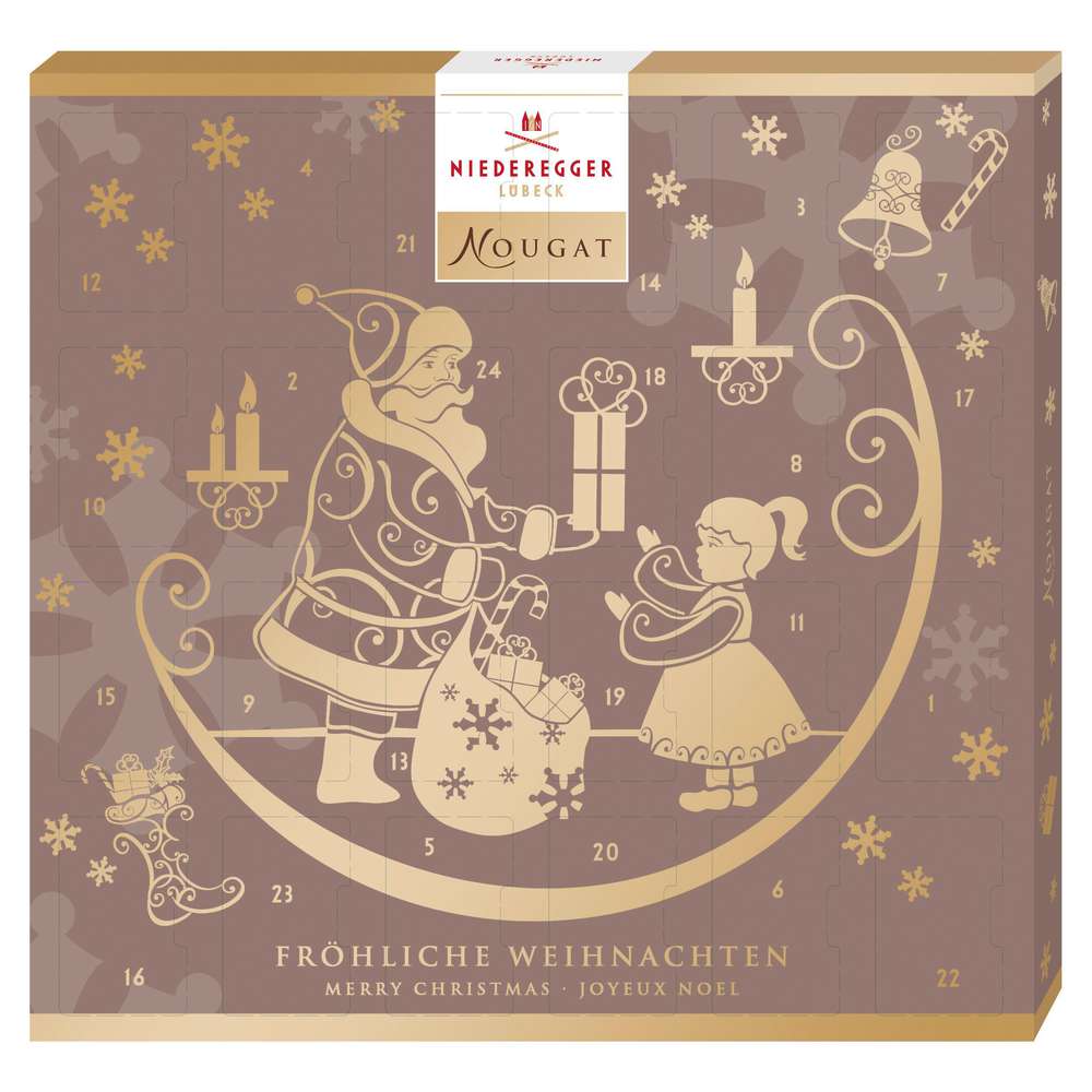 Produktabbildung Niederegger Mini Adventskalender, Nougat Pralinen