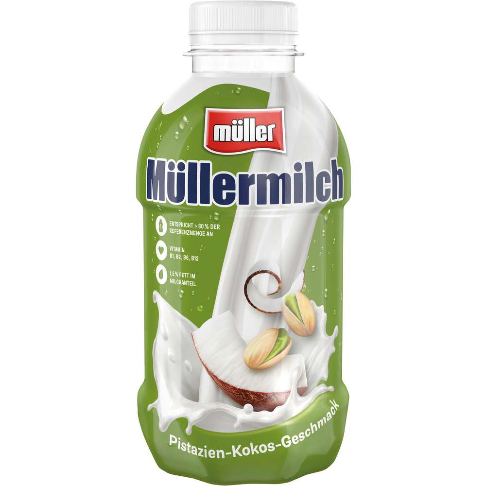 Produktabbildung Müller Müllermilch, Pistazie-Cocos