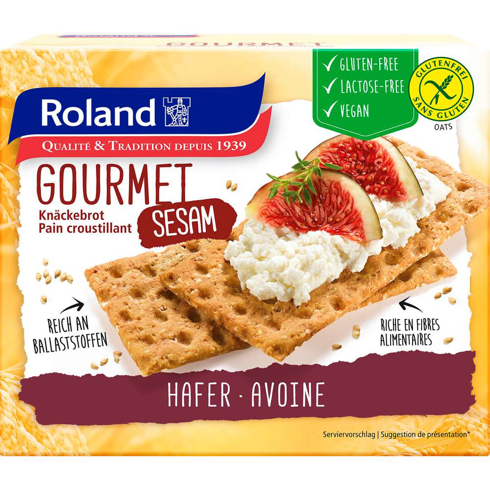 Produktabbildung Roland Knäckebrot Sesam-Hafer