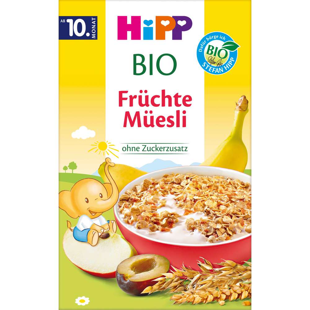 Produktabbildung Hipp Bio Früchte-Müsli Früchte-Müesli, ohne Zuckerzusatz