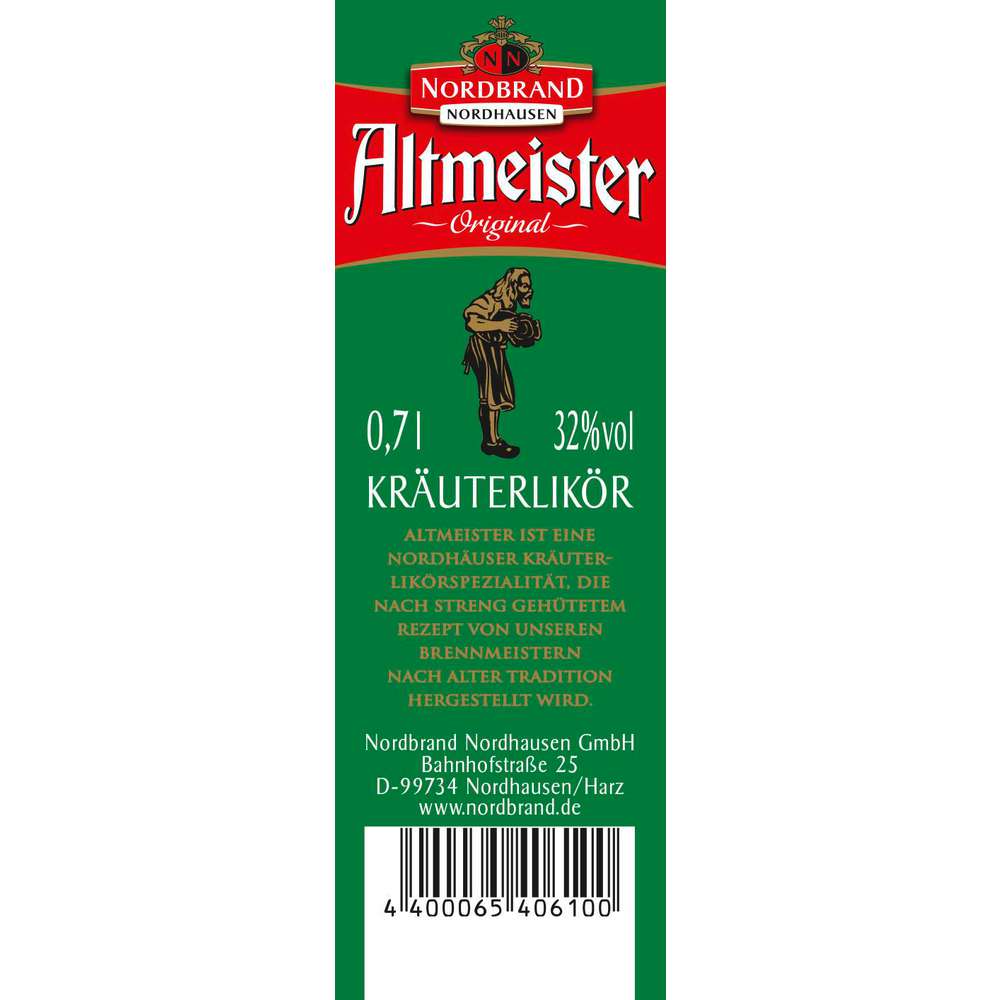 Produktabbildung Altmeister Kräuterlikör 32%