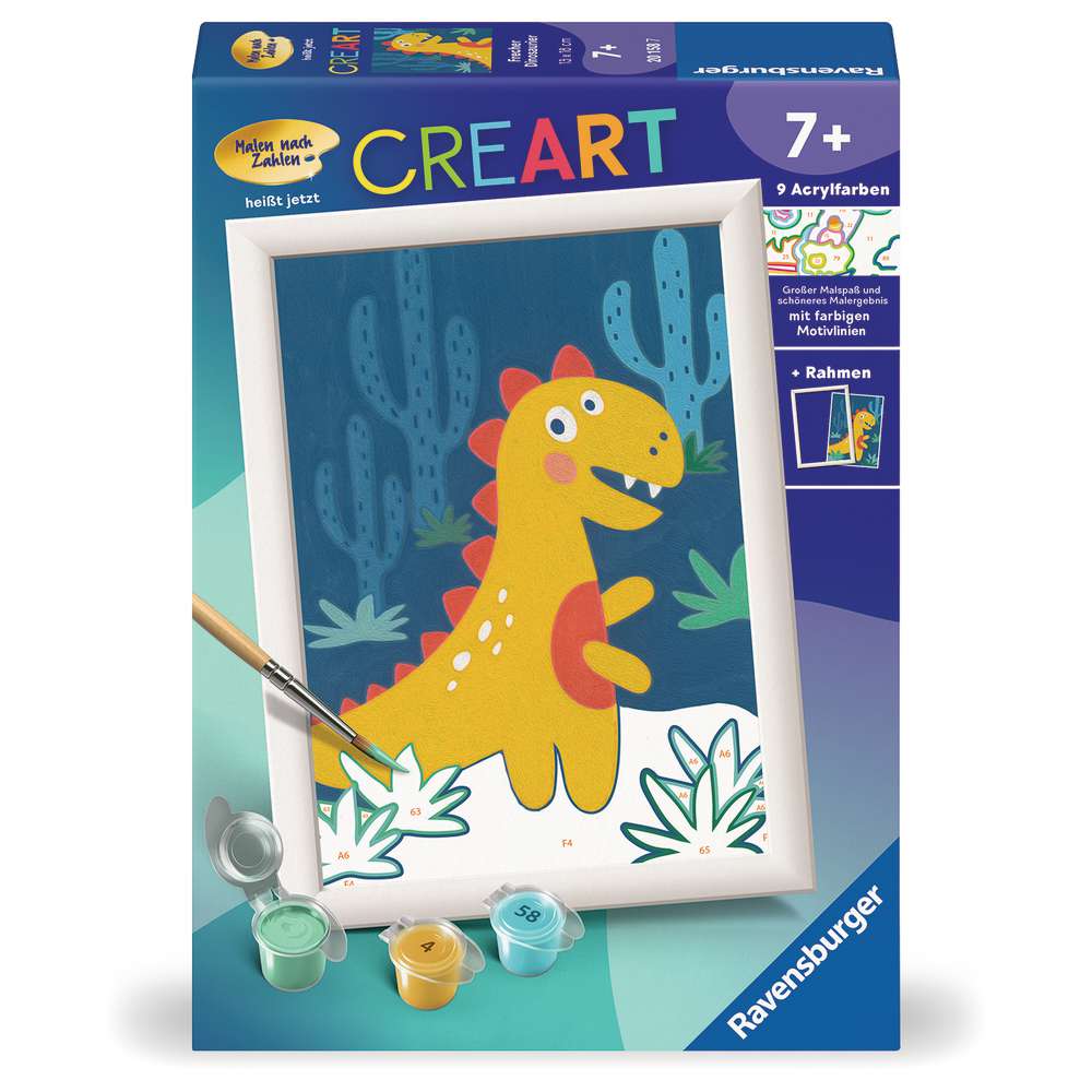 Produktabbildung Ravensburger Malen nach Zahlen Creart, Dinosaurier