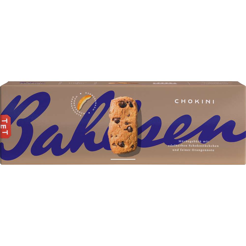 Produktabbildung Bahlsen Gebäck mit Schokoladenstückchen Chokini, Fein & Zart