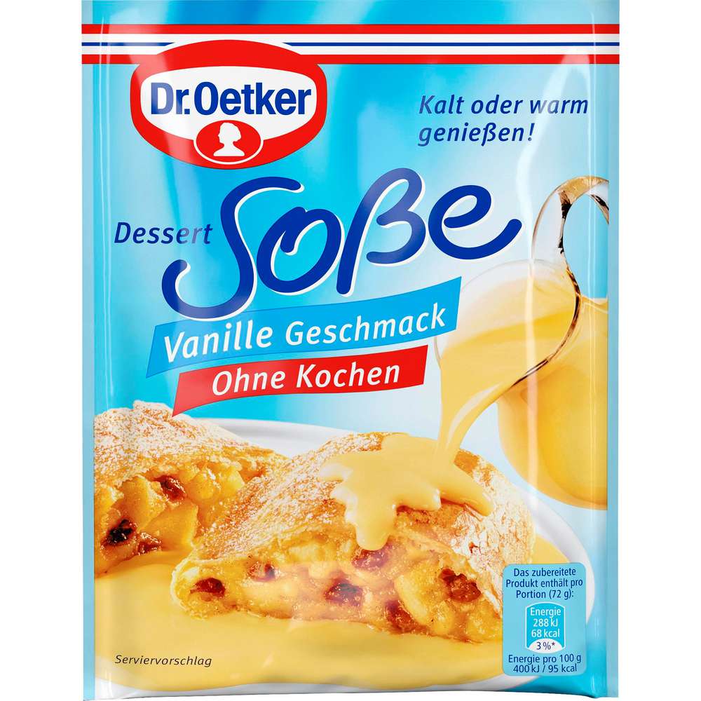 Produktabbildung Dr. Oetker Dessert-Soße ohne Kochen, Vanille