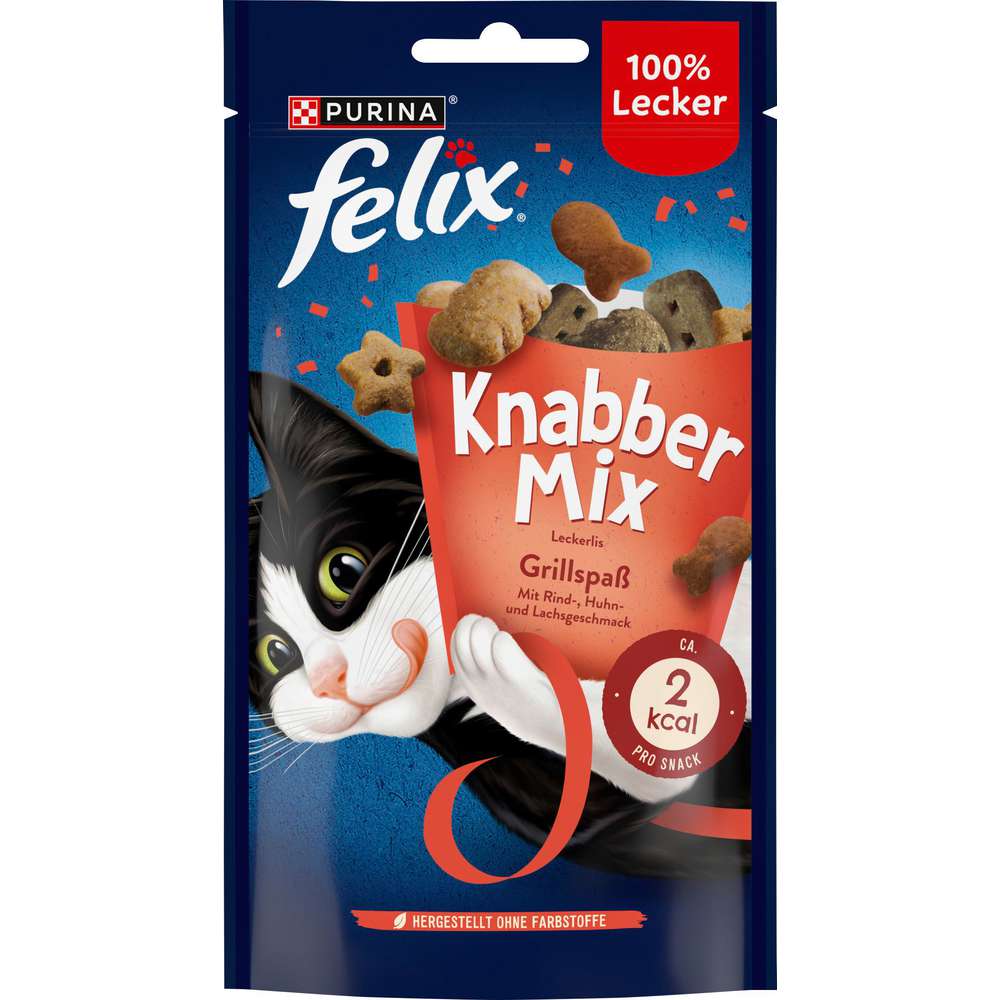 Produktabbildung Felix Katzen-Snack Knabbermix, Grillspaß