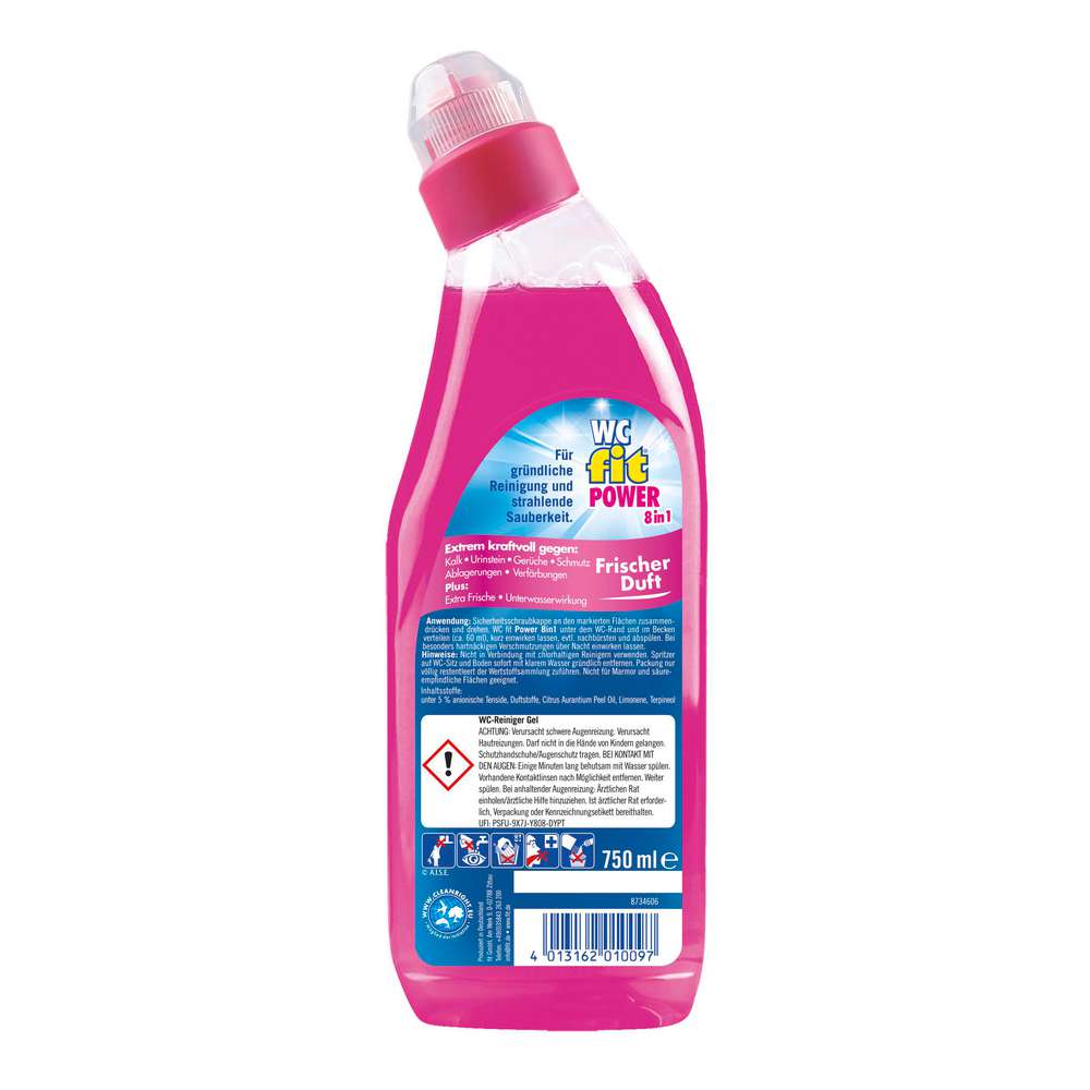 Produktabbildung Fit WC Hygiene-Reiniger 8 in 1, Pure Power