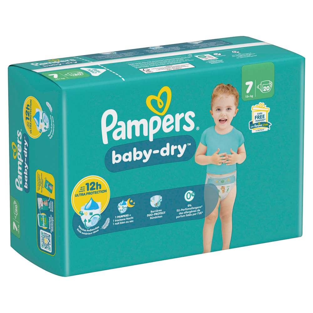 Produktabbildung Pampers Windeln Baby Dry Gr. 7 Extra Large 15+ kg